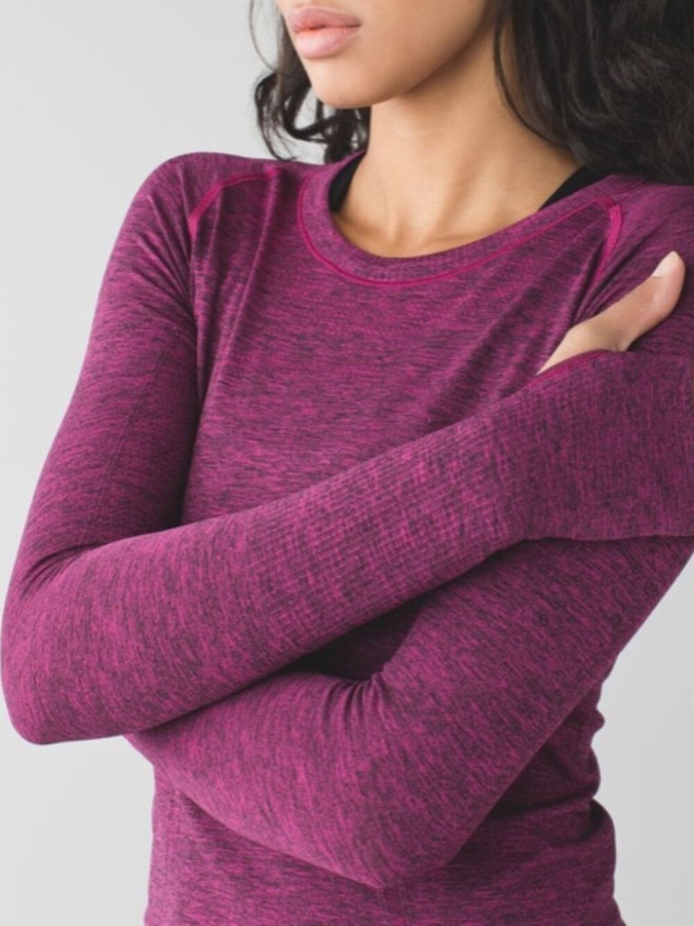 Lululemon Swiftly Tech Long Sleeve Heather Magenta